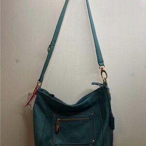 Perlina Teal Shoulder Bag